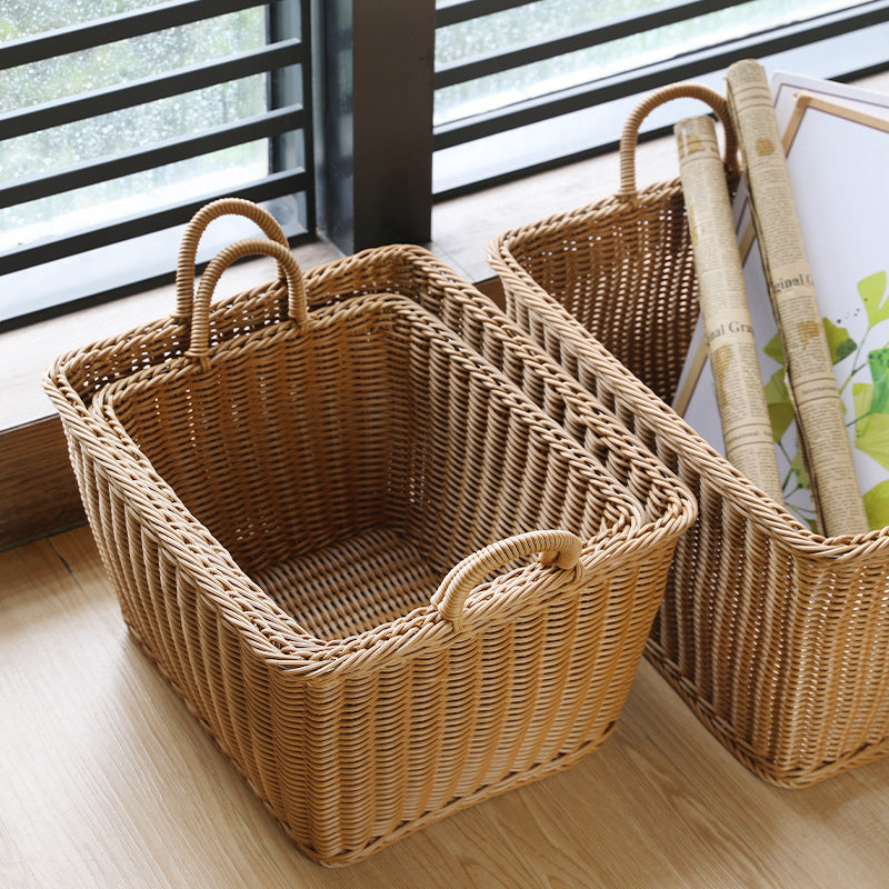 Handcrafted Rattan Storage Basket Large | Thrascher