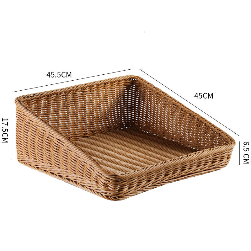 Handcrafted Rectangular Rattan Storage Basket | Thrascher
