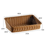 Handcrafted Rectangular Rattan Storage Basket | Thrascher