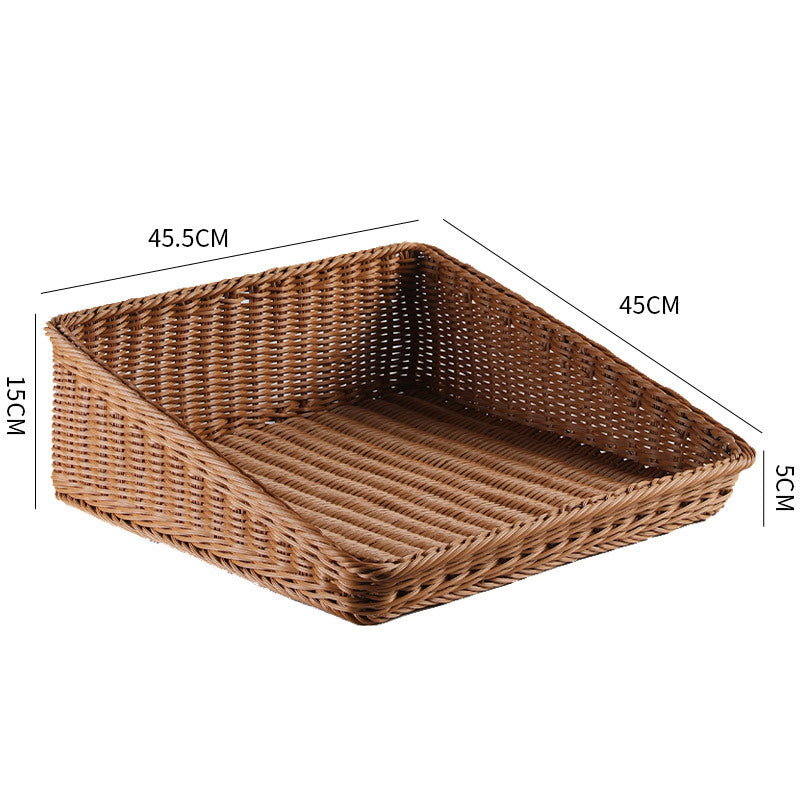 Handcrafted Rectangular Rattan Storage Basket | Thrascher