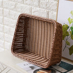 Handcrafted Rectangular Rattan Storage Basket | Thrascher