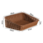 Handcrafted Rectangular Rattan Storage Basket | Thrascher