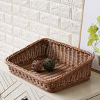 Handcrafted Rectangular Rattan Storage Basket | Thrascher