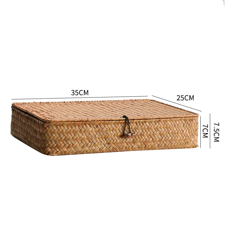 Handcrafted Rectangular Woven Storage Box | Thrascher