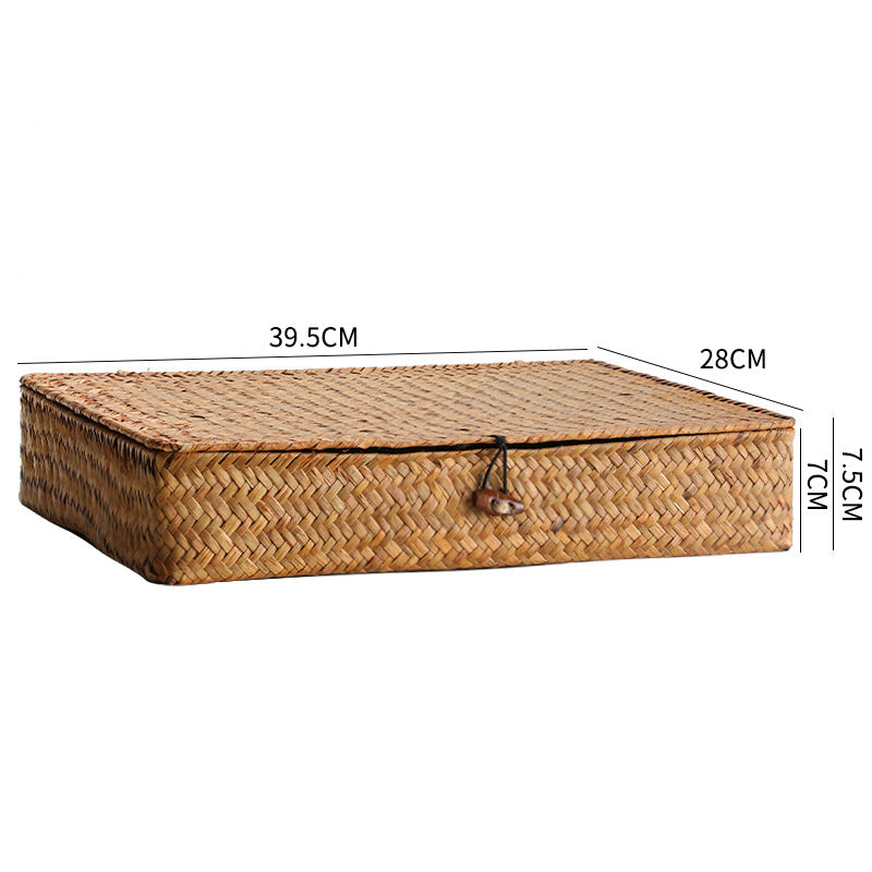Handcrafted Rectangular Woven Storage Box | Thrascher