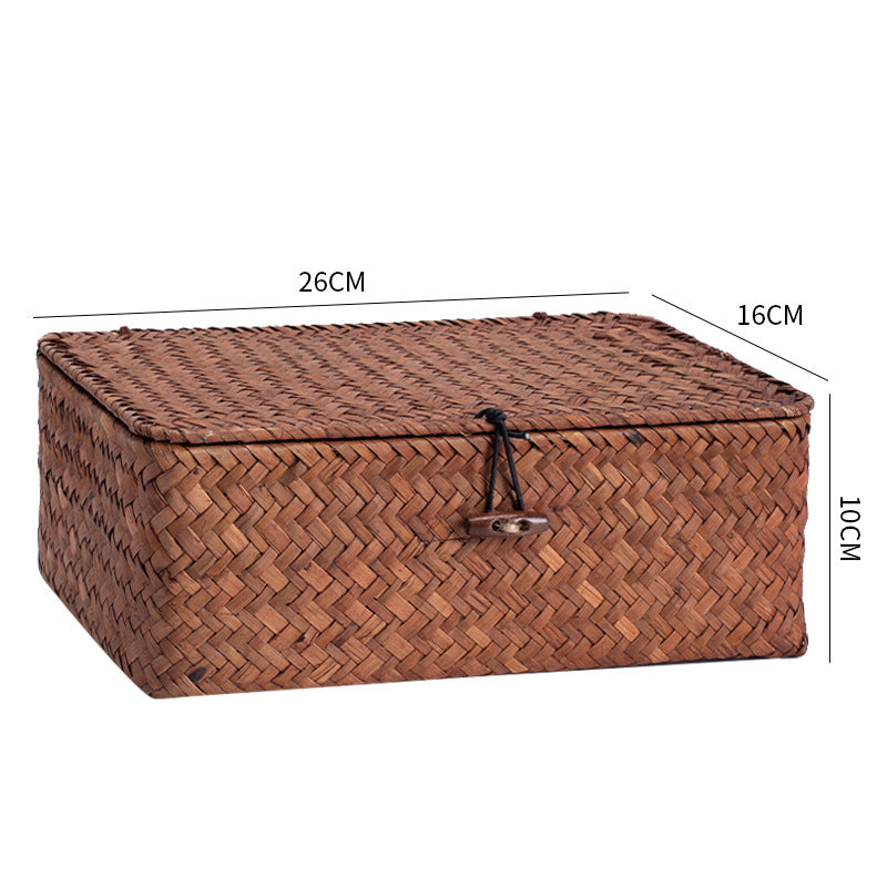 Handcrafted Rectangular Woven Storage Container | Thrascher