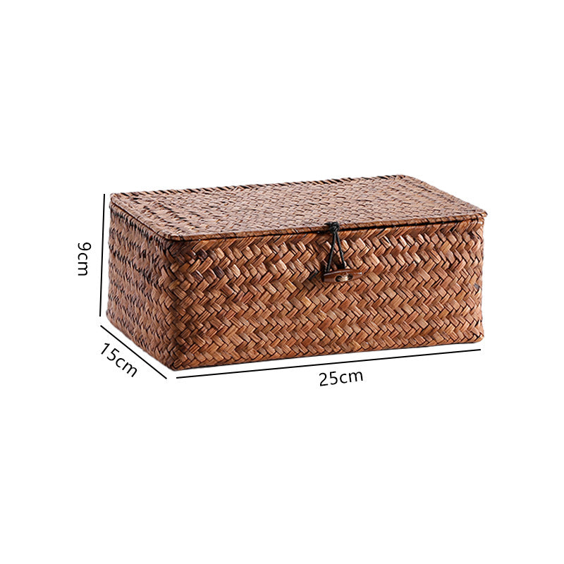 Handcrafted Rectangular Woven Storage Container | Thrascher