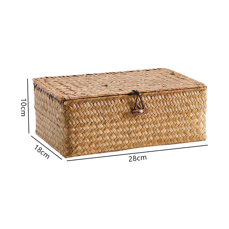 Handcrafted Rectangular Woven Storage Container | Thrascher