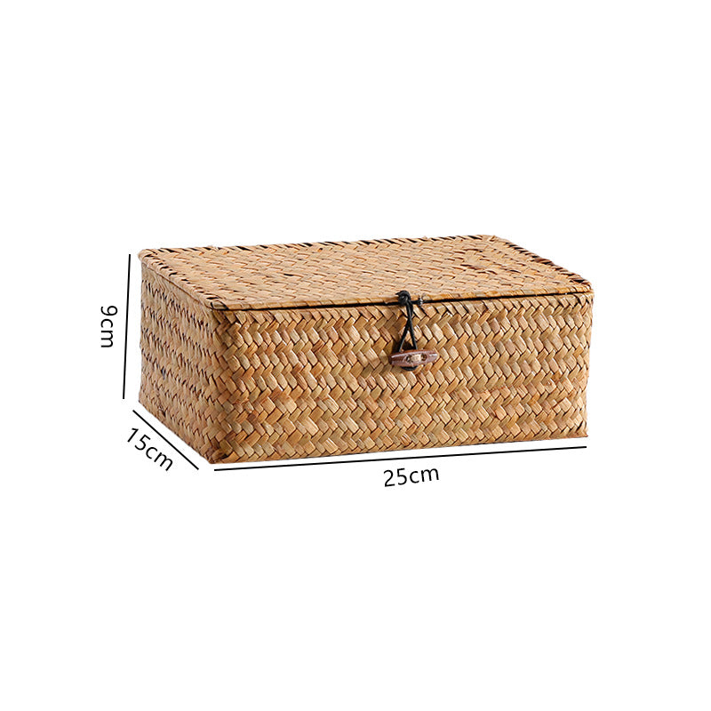 Handcrafted Rectangular Woven Storage Container | Thrascher