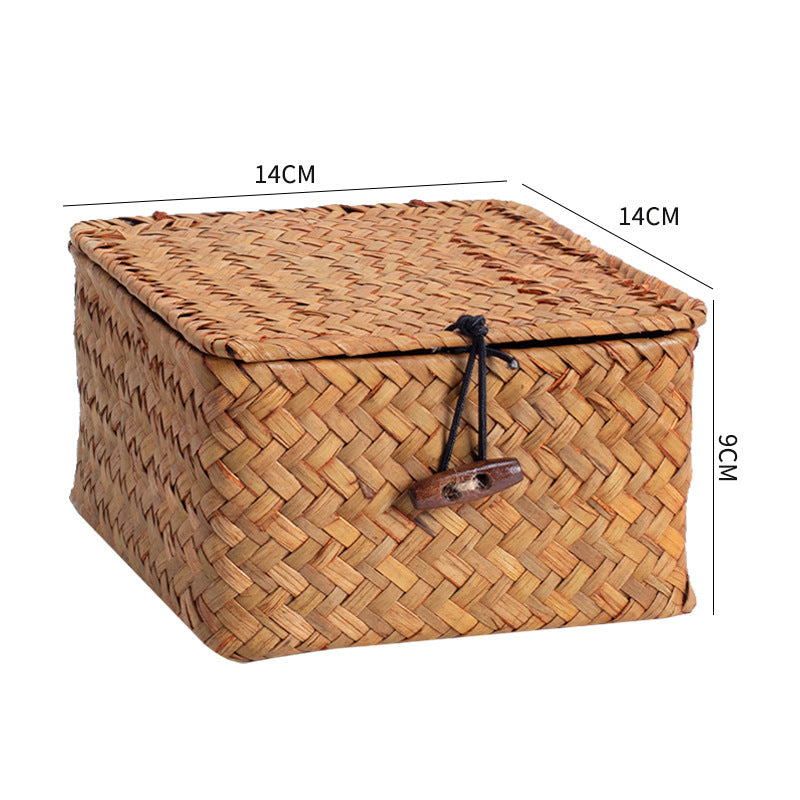 Handcrafted Rectangular Woven Storage Container | Thrascher