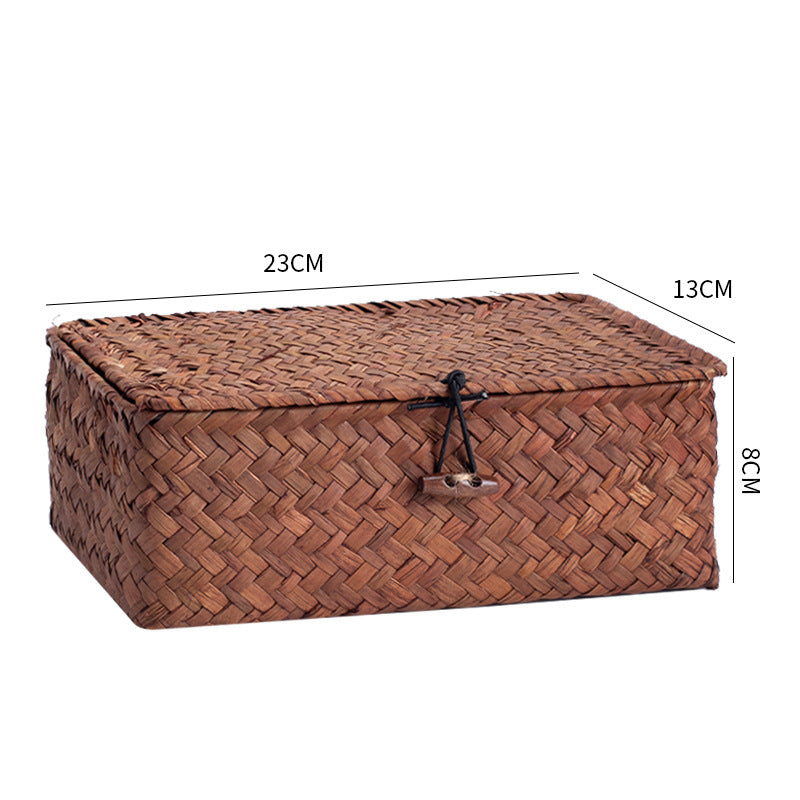 Handcrafted Rectangular Woven Storage Container | Thrascher