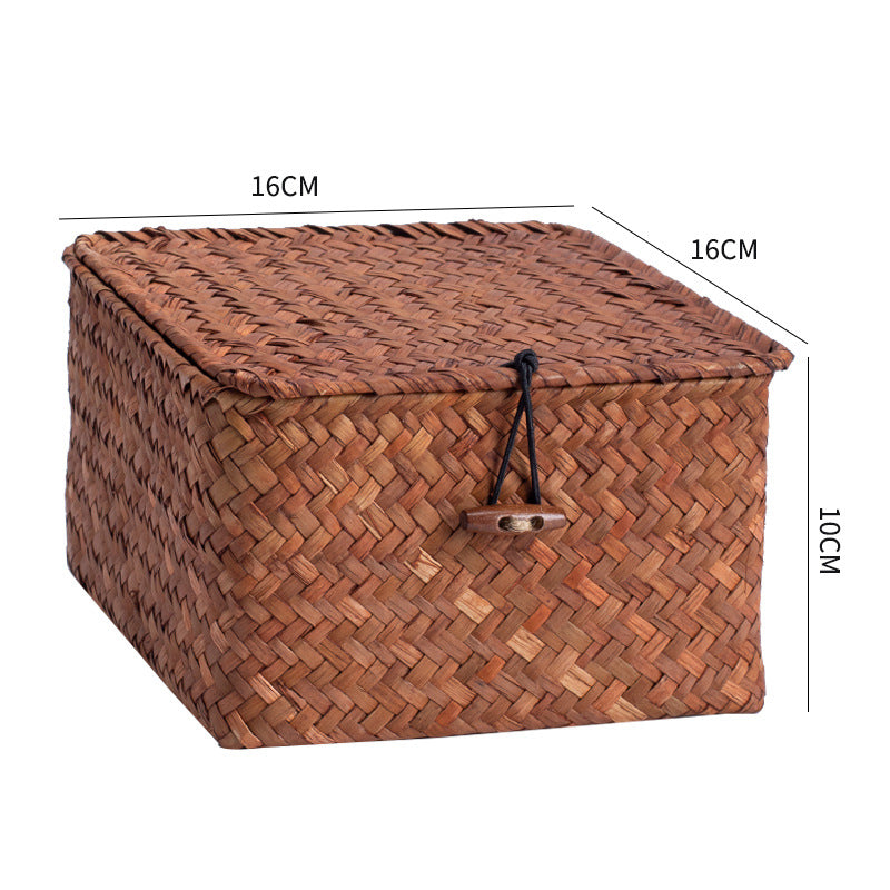 Handcrafted Rectangular Woven Storage Container | Thrascher