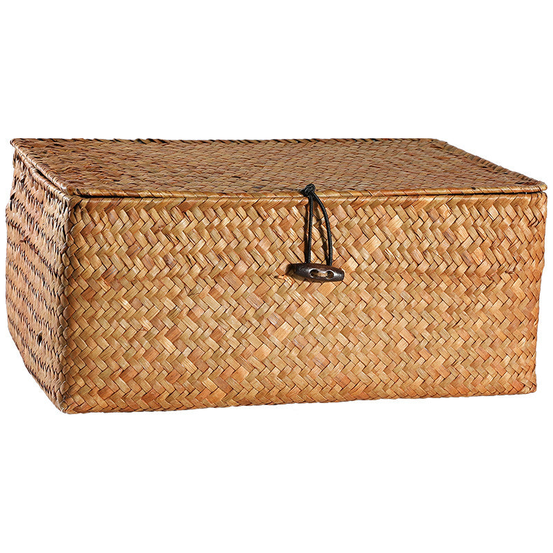 Handcrafted Rectangular Woven Storage Container | Thrascher