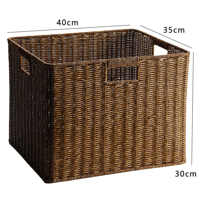 Handcrafted Storage Basket Dark Coffee | Thrascher