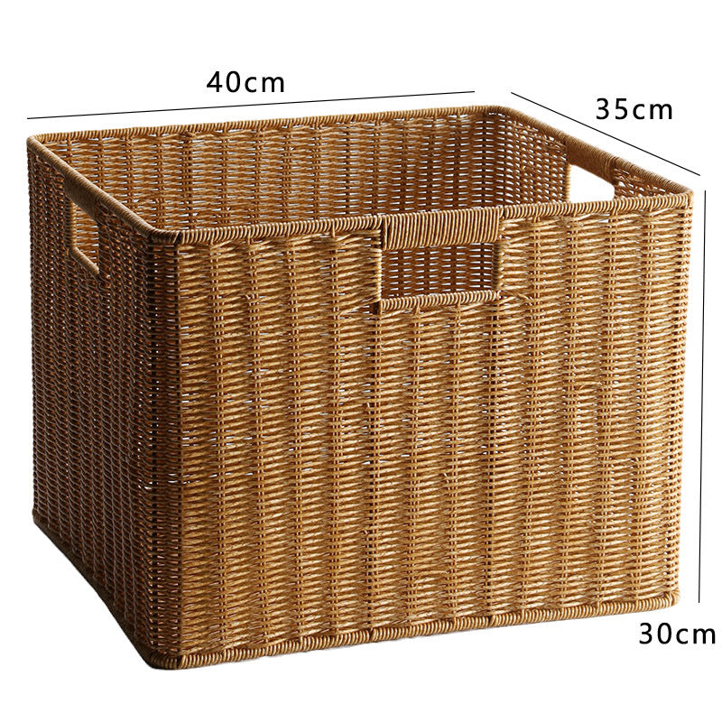 Handcrafted Storage Basket Dark Coffee | Thrascher
