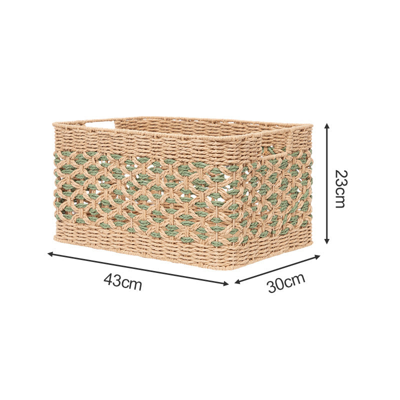 Handcrafted Storage Basket made of Braided Natural Material | Thrascher