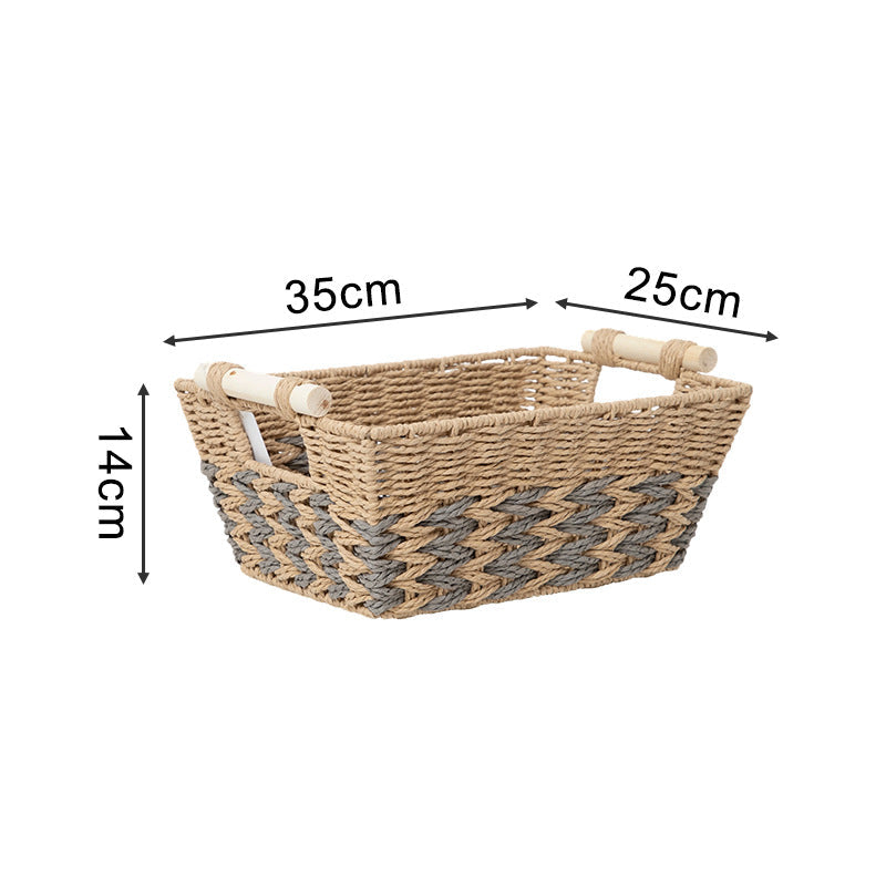 Handcrafted Storage Basket made of Braided Natural Material | Thrascher