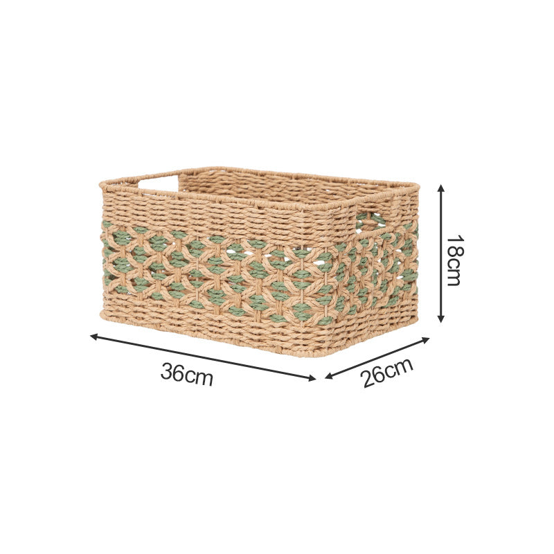 Handcrafted Storage Basket made of Braided Natural Material | Thrascher