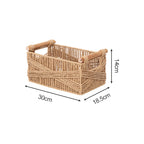 Handcrafted Storage Basket made of Braided Natural Material | Thrascher