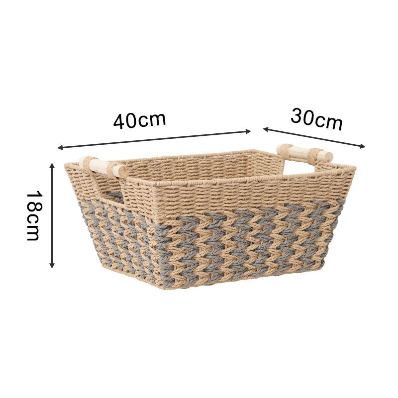 Handcrafted Storage Basket made of Braided Natural Material | Thrascher