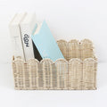 Handcrafted Storage Basket with Curved Edge | Thrascher
