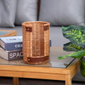 Handcrafted Storage Basket with Leather Handles | Thrascher
