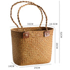 Handcrafted Straw Tote Bag | Thrascher