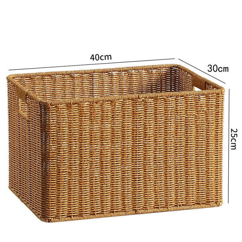Handcrafted Woven Storage Box Light Brown | Thrascher
