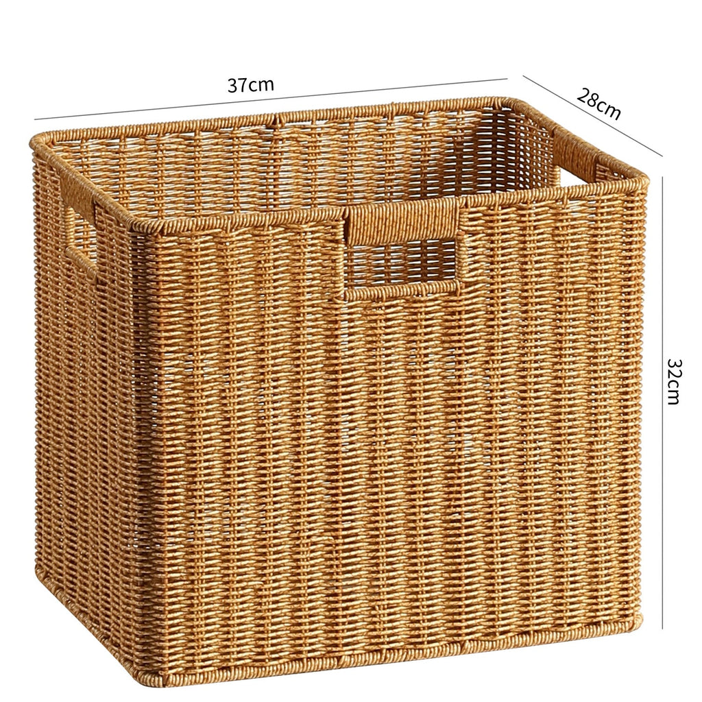 Handcrafted Woven Storage Box Light Brown | Thrascher
