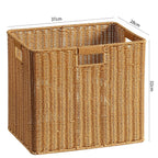 Handcrafted Woven Storage Box Light Brown | Thrascher