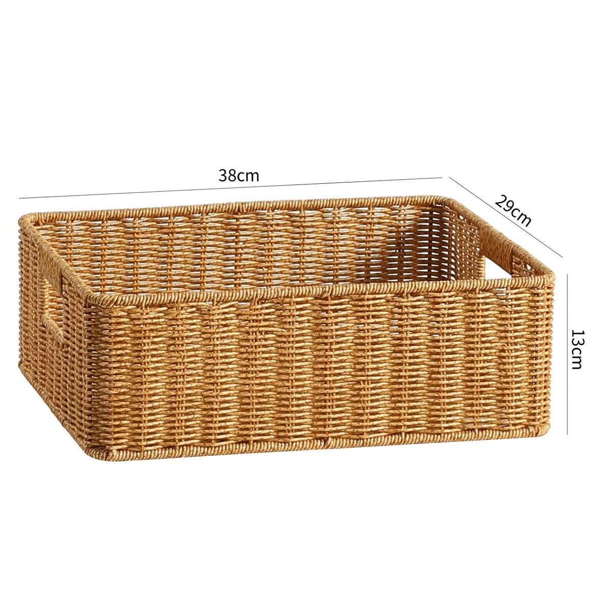 Handcrafted Woven Storage Box Light Brown | Thrascher
