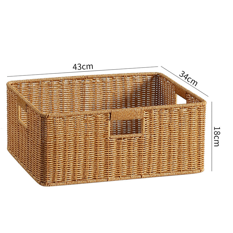 Handcrafted Woven Storage Box Light Brown | Thrascher