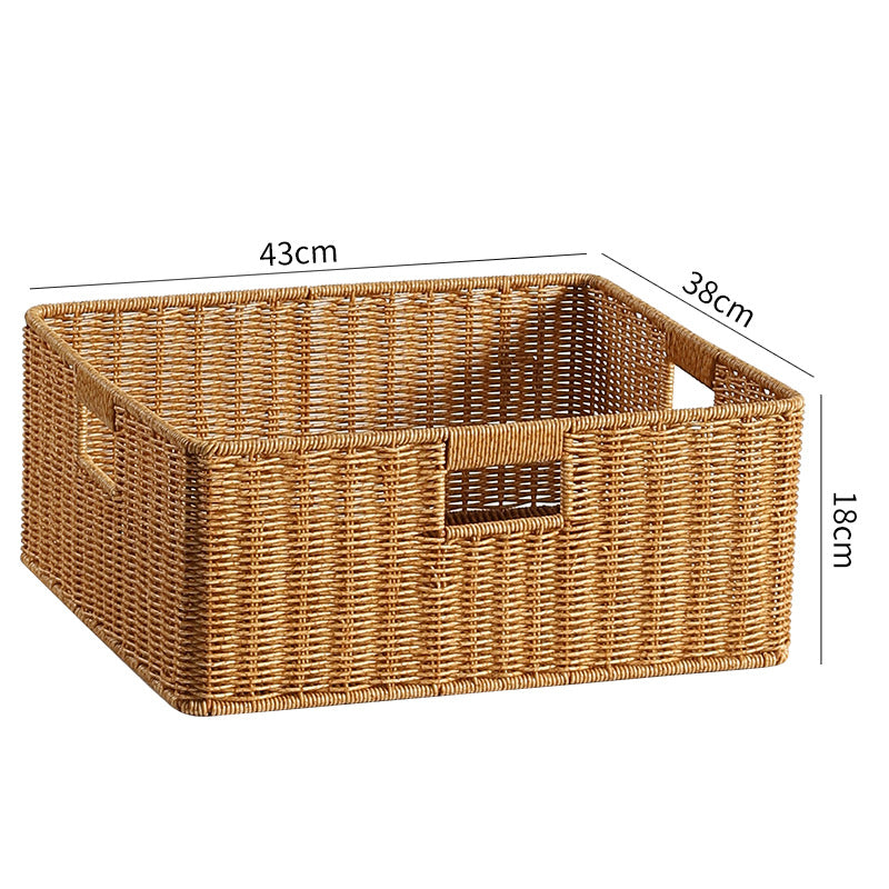 Handcrafted Woven Storage Box Light Brown | Thrascher