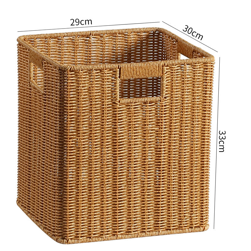 Handcrafted Woven Storage Box Light Brown | Thrascher