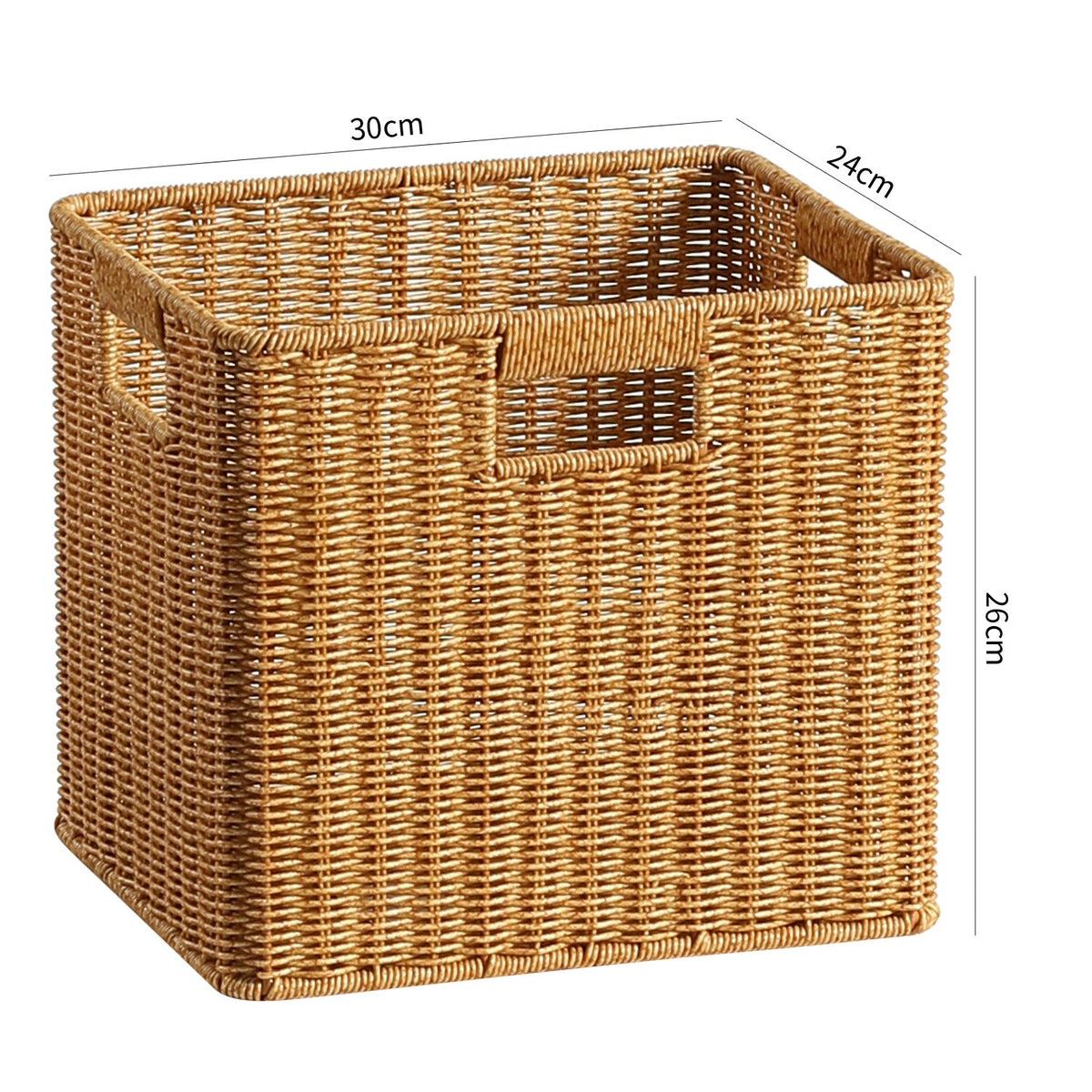 Handcrafted Woven Storage Box Light Brown | Thrascher