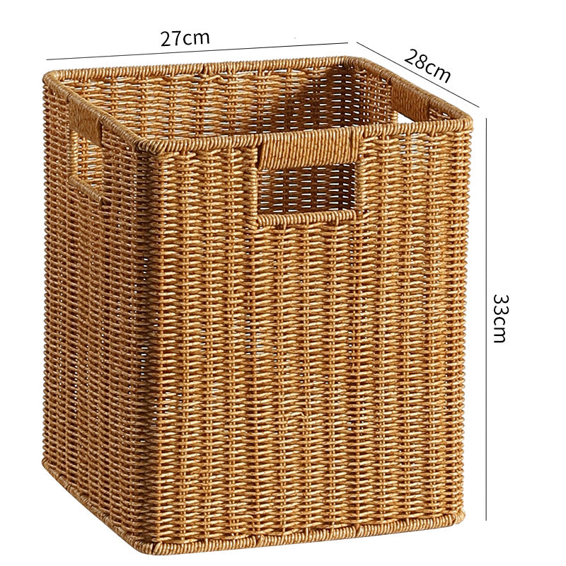Handcrafted Woven Storage Box Light Brown | Thrascher