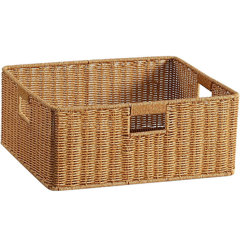 Handcrafted Woven Storage Box Light Brown | Thrascher