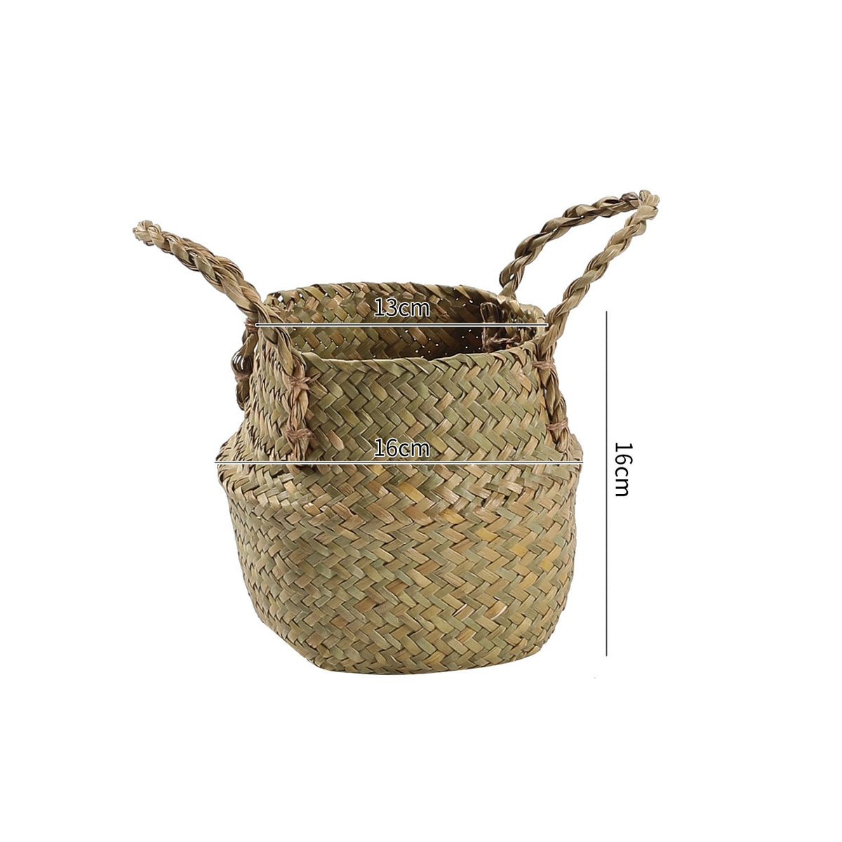 Handcrafted Woven Storage Bucket Orange Coffee | Thrascher