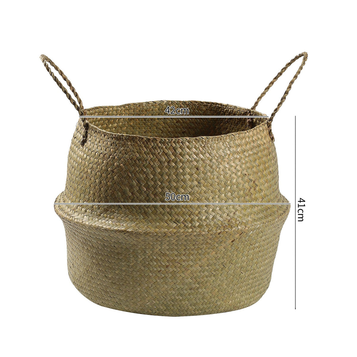 Handcrafted Woven Storage Bucket Orange Coffee | Thrascher