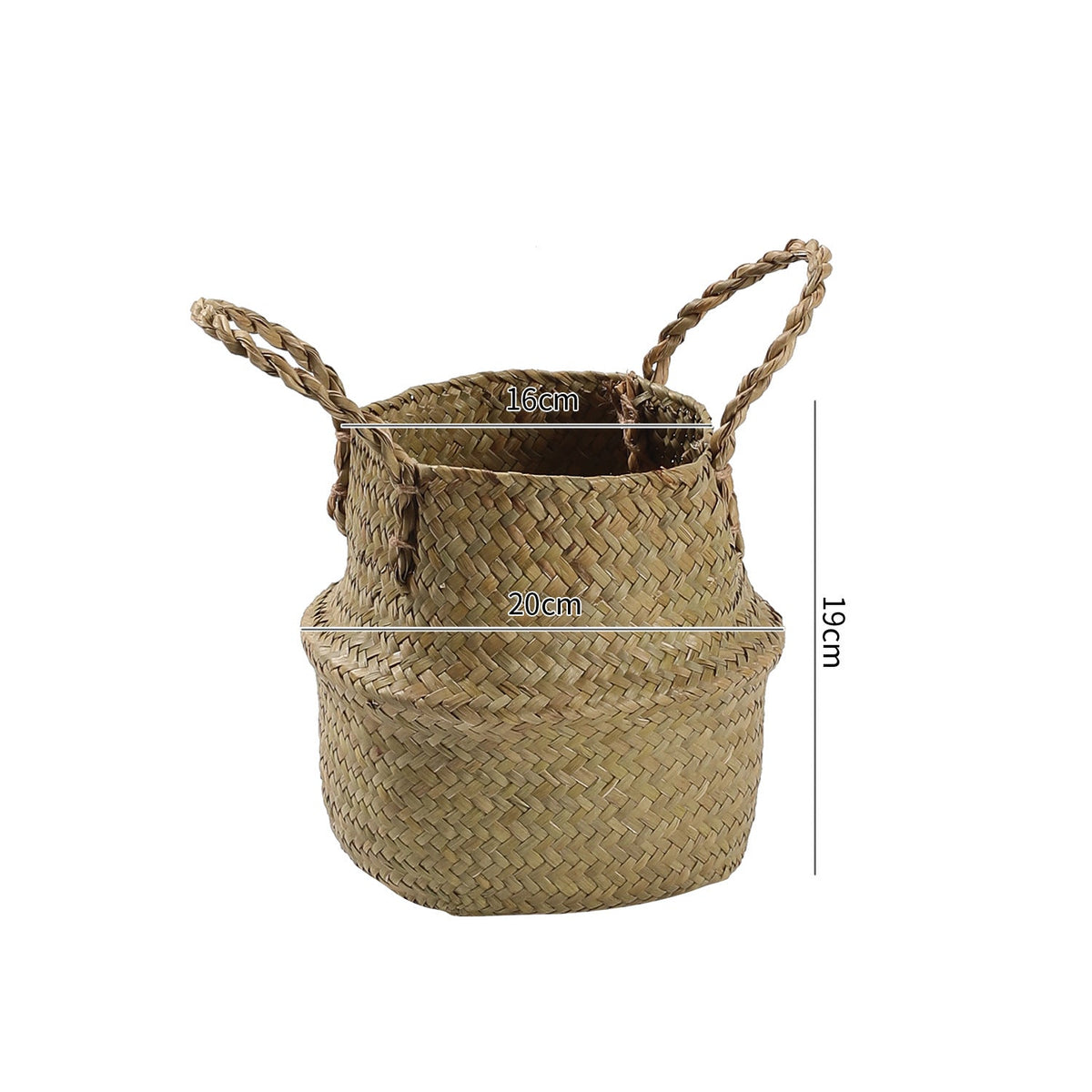 Handcrafted Woven Storage Bucket Orange Coffee | Thrascher