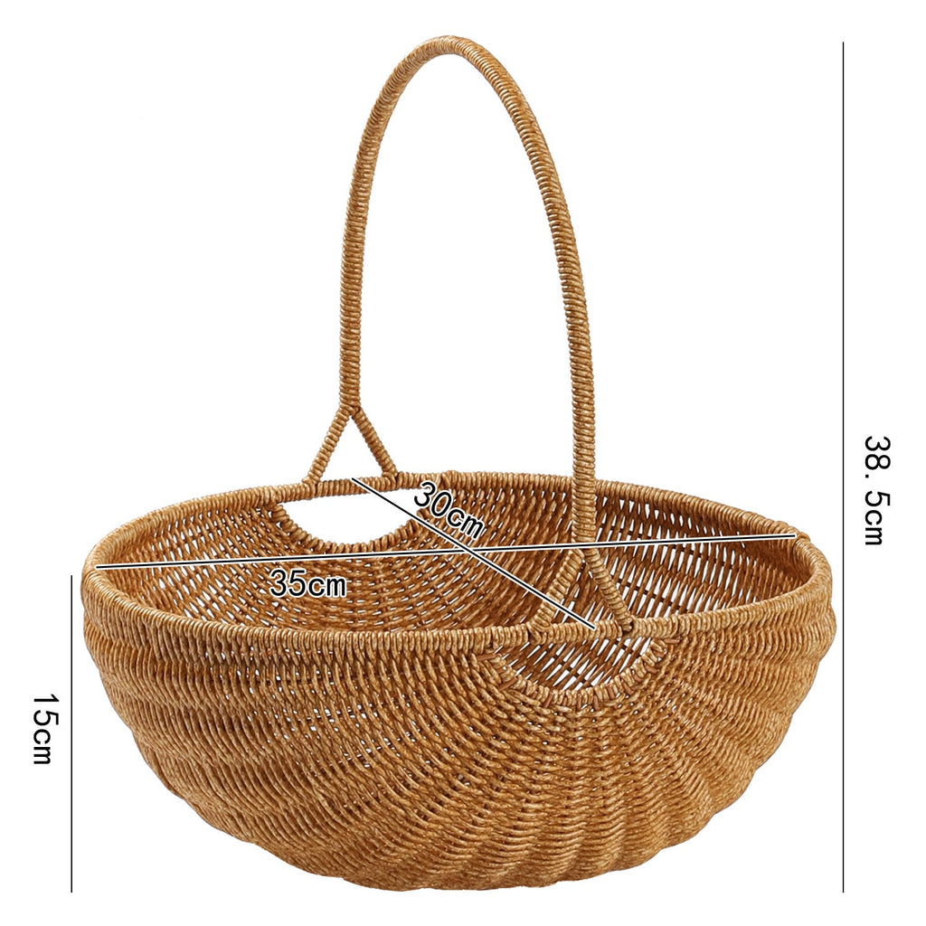 Handcrafted Woven Utility Basket Light Brown | Thrascher