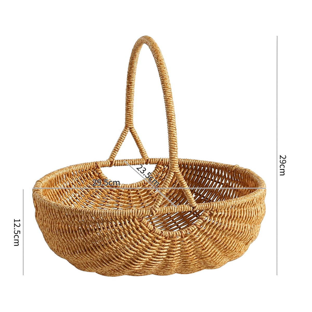 Handcrafted Woven Utility Basket Light Brown | Thrascher