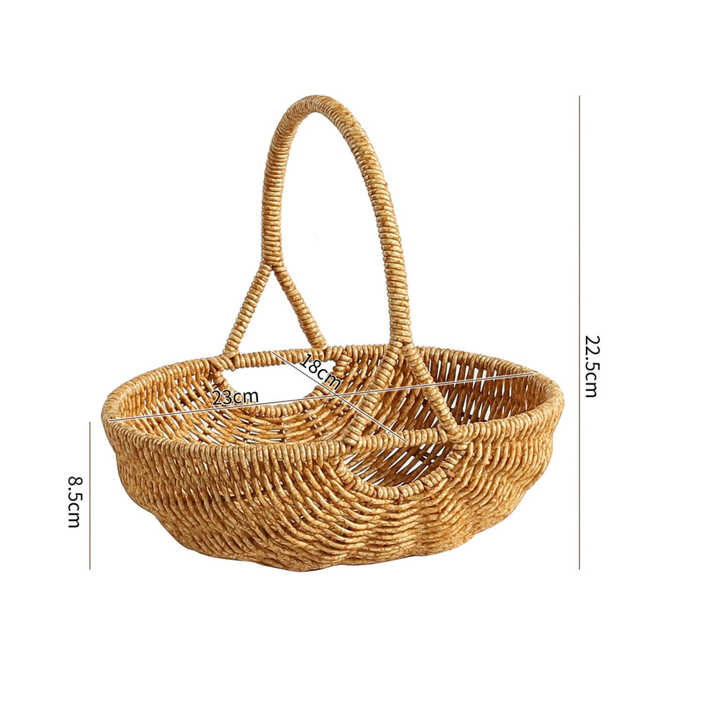 Handcrafted Woven Utility Basket Light Brown | Thrascher