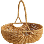 Handcrafted Woven Utility Basket Light Brown | Thrascher