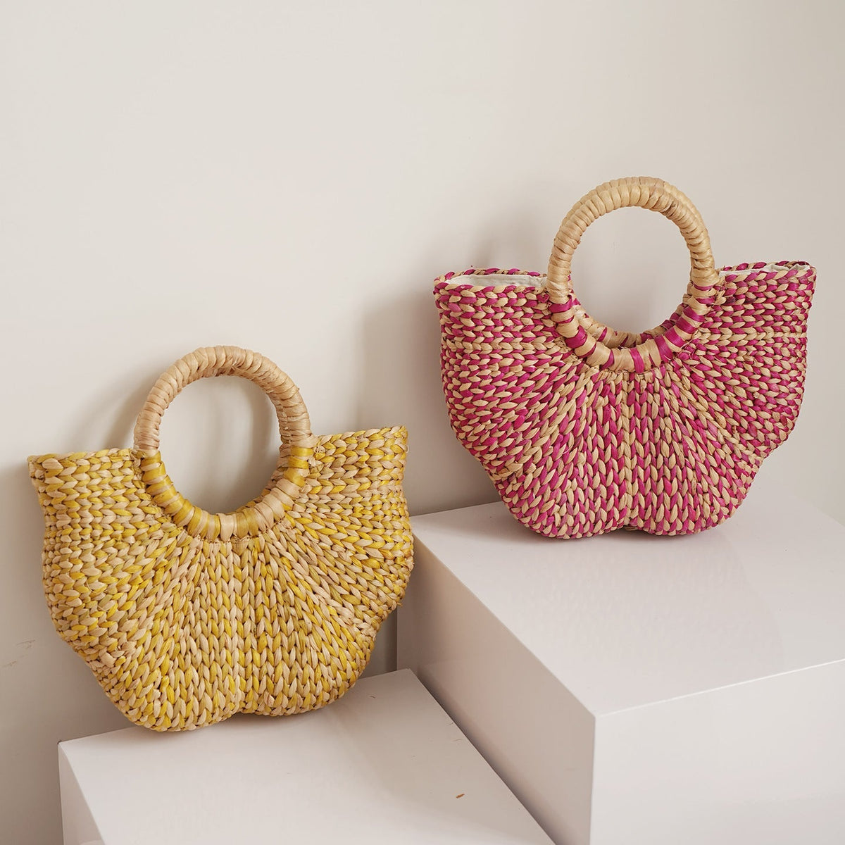 Handmade Beach Bag made of Braided Seagrass | Thrascher