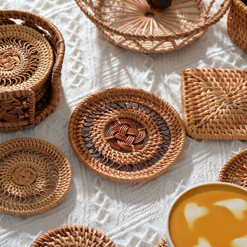 Handmade Coasters made of Woven Material | Thrascher