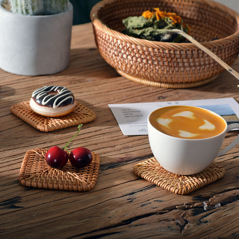 Handmade Coasters made of Woven Material | Thrascher