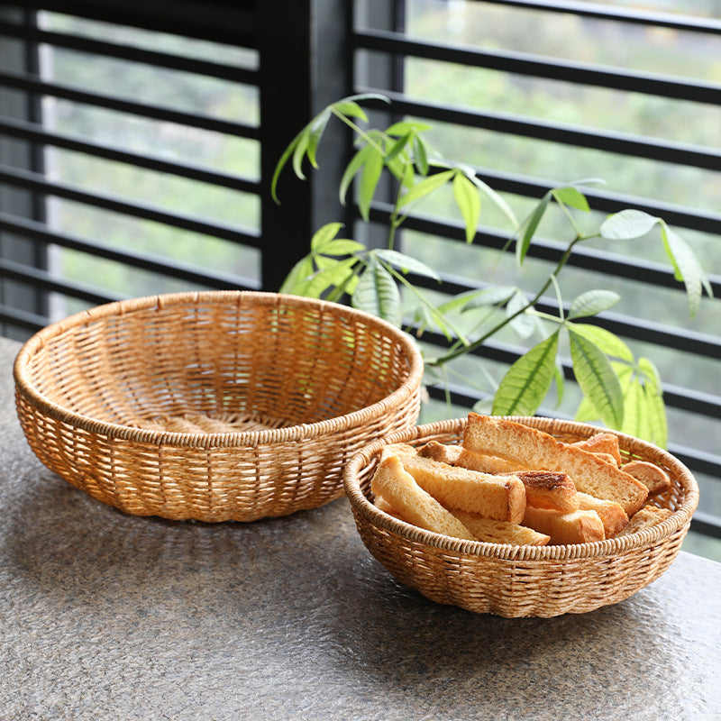Handmade Natural Woven Fruit Bowl | Thrascher