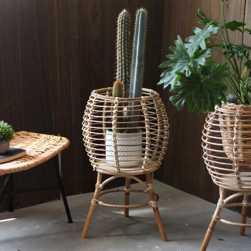 Handmade Rattan Stool | Thrascher
