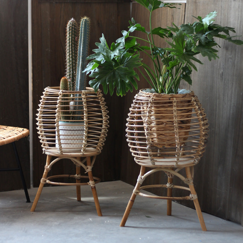Handmade Rattan Stool | Thrascher